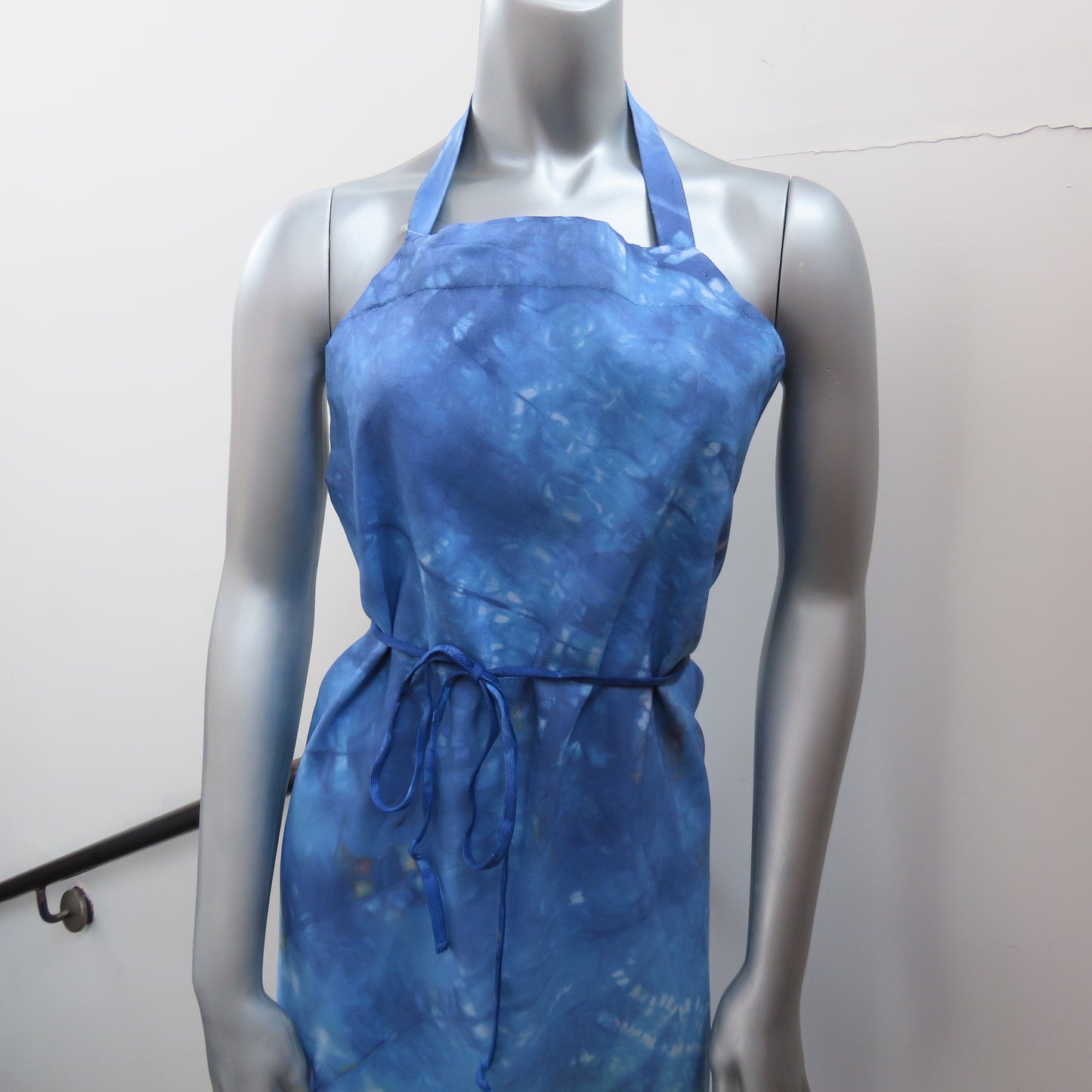 Upcycled Apron: Dark Blue Tie Dye