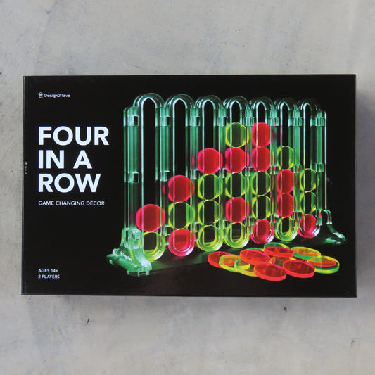 Acrylic Four In A Row Game: Pink and Yellow