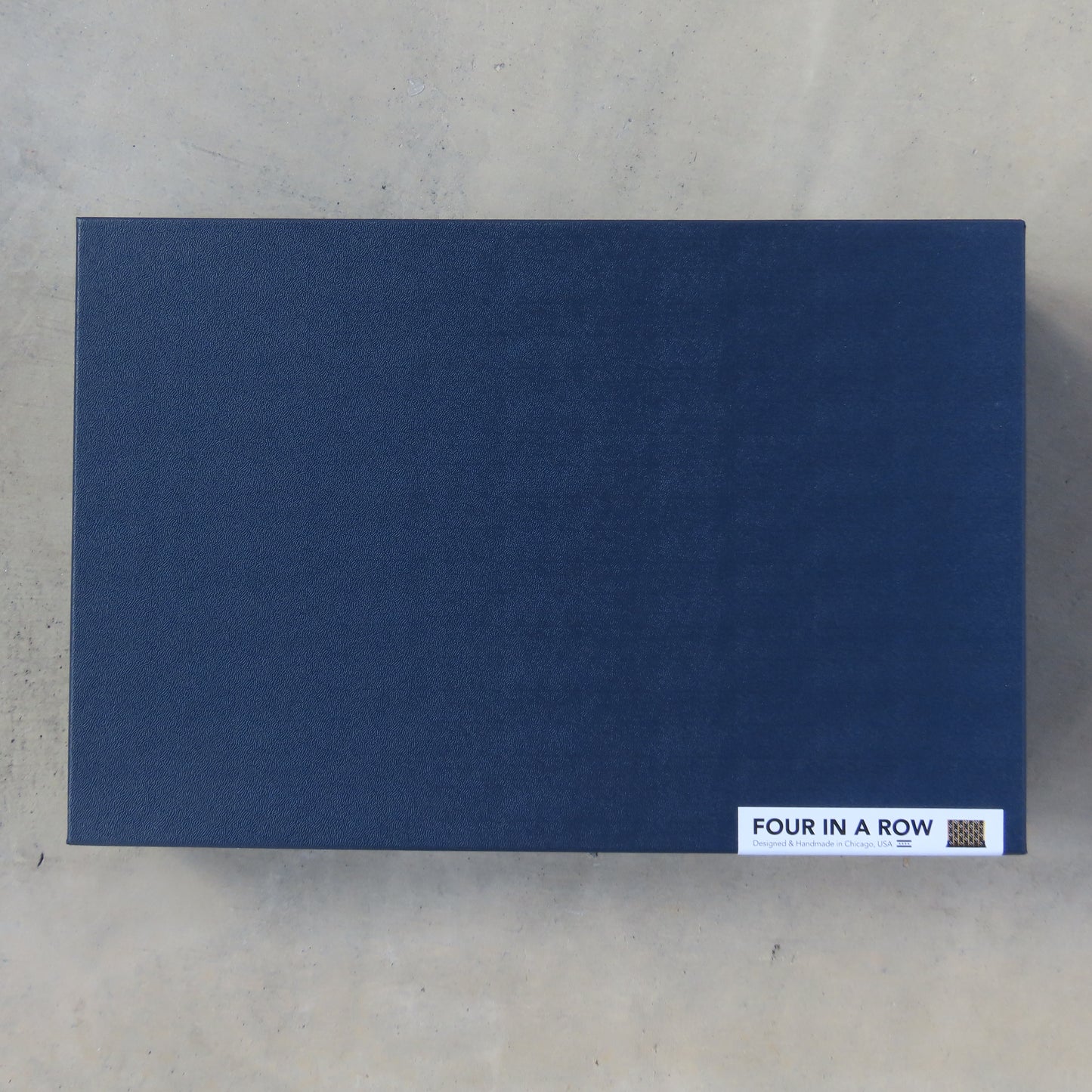 Acrylic Four In A Row Game: Roman Lattice in Black and Gold