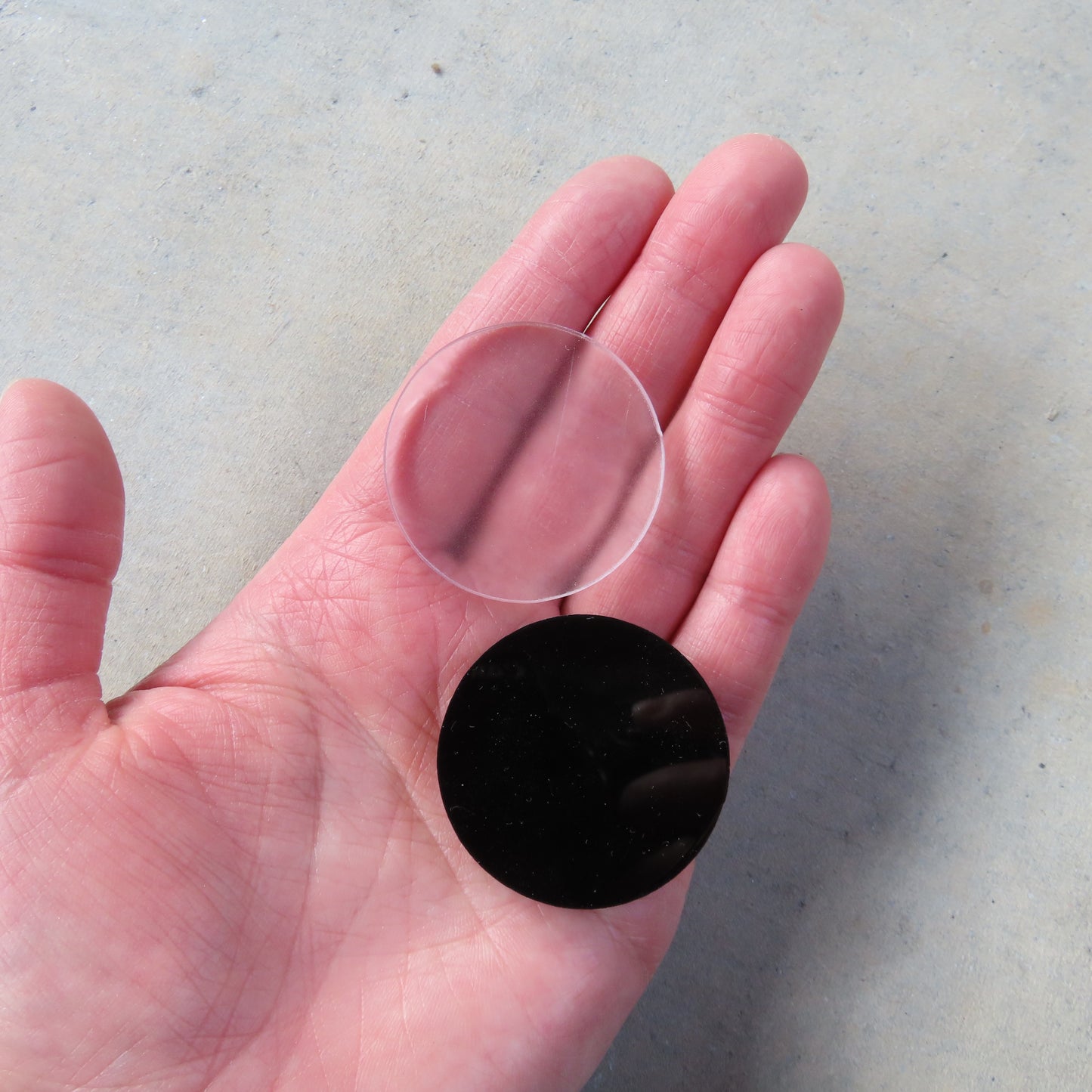 Acrylic Four In A Row Game: Black and White