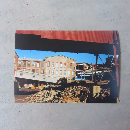 Vintage MASS MoCA Postcard: Phase 1 Construction