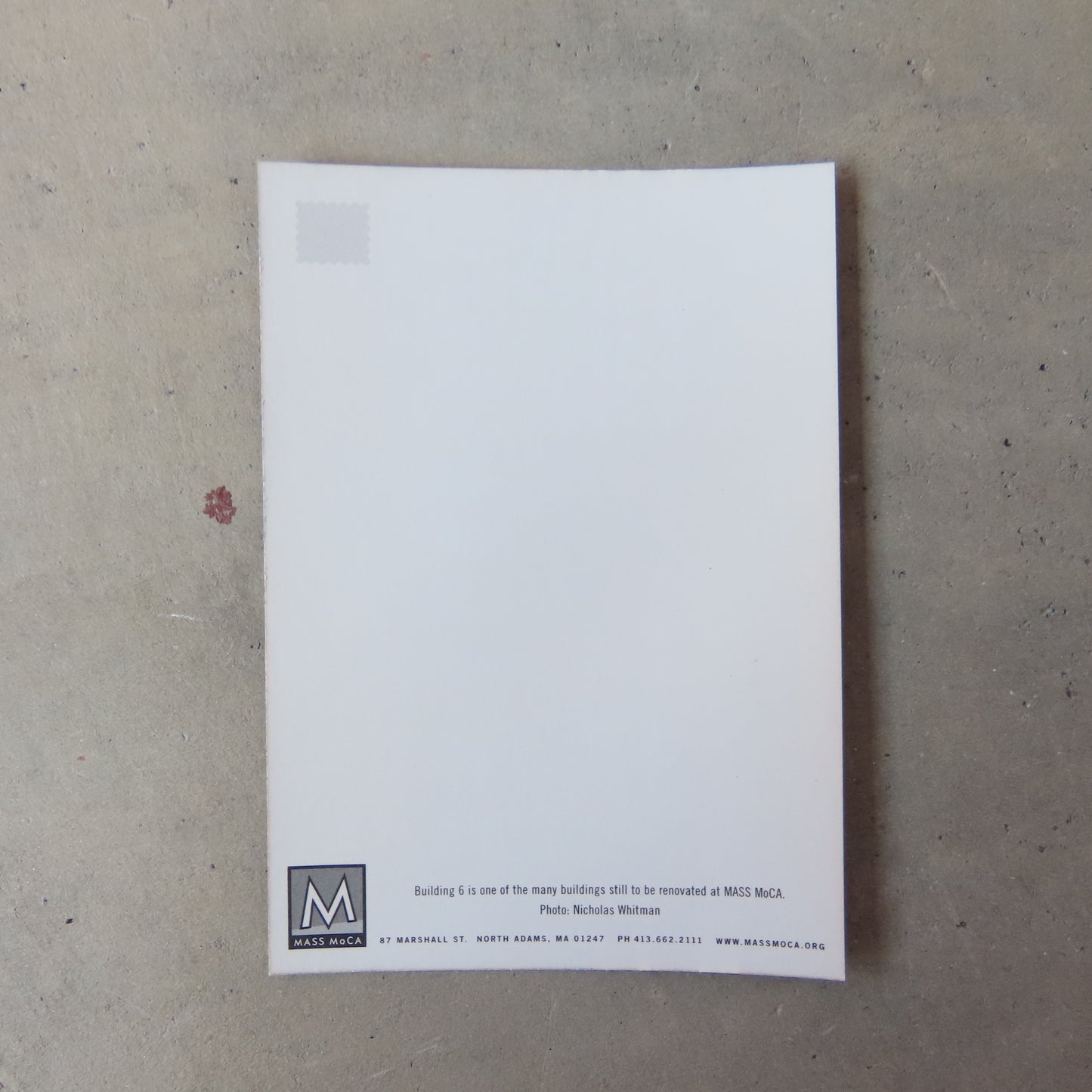 Vintage MASS MoCA Postcard: Building 6
