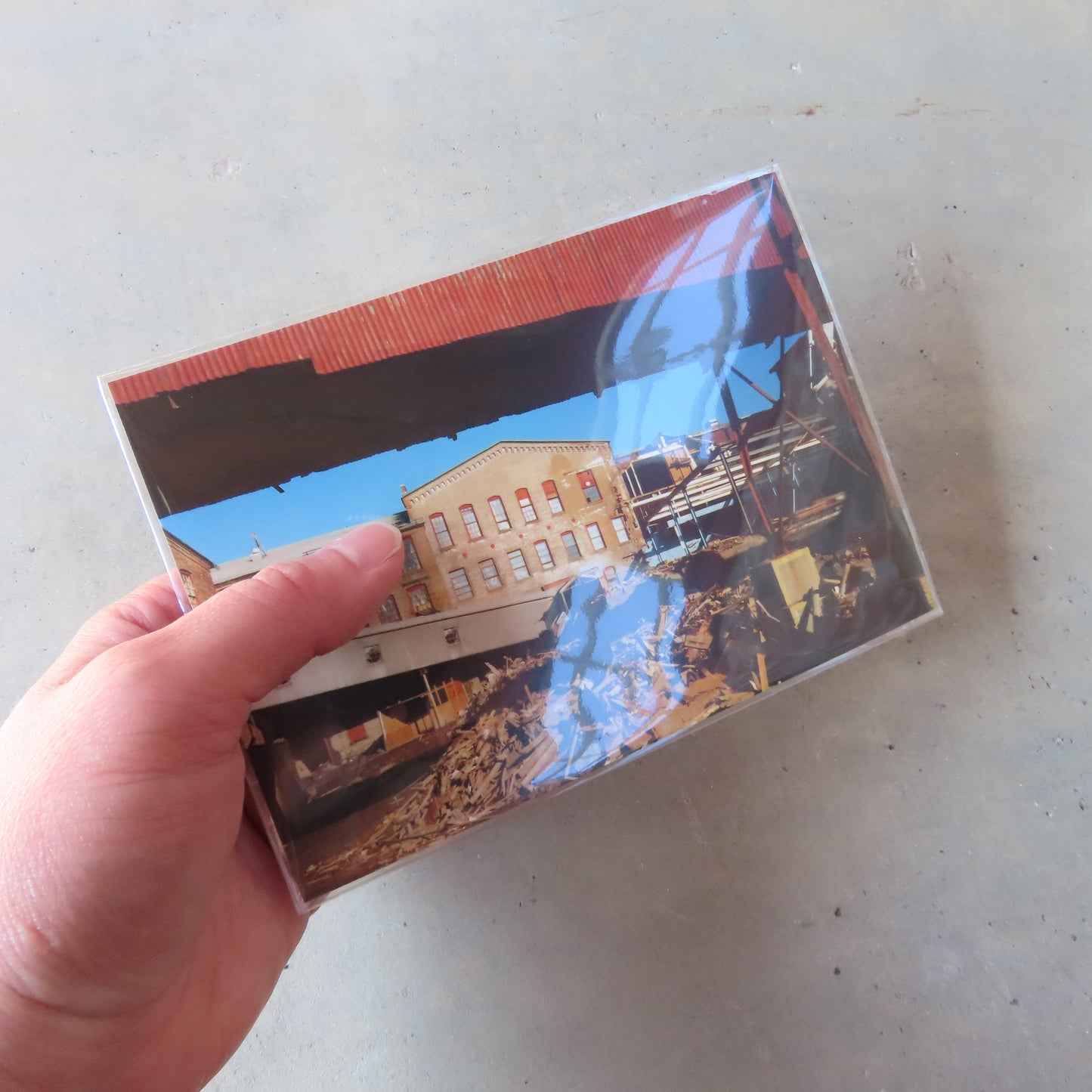 Vintage MASS MoCA Postcard: Phase 1 Construction