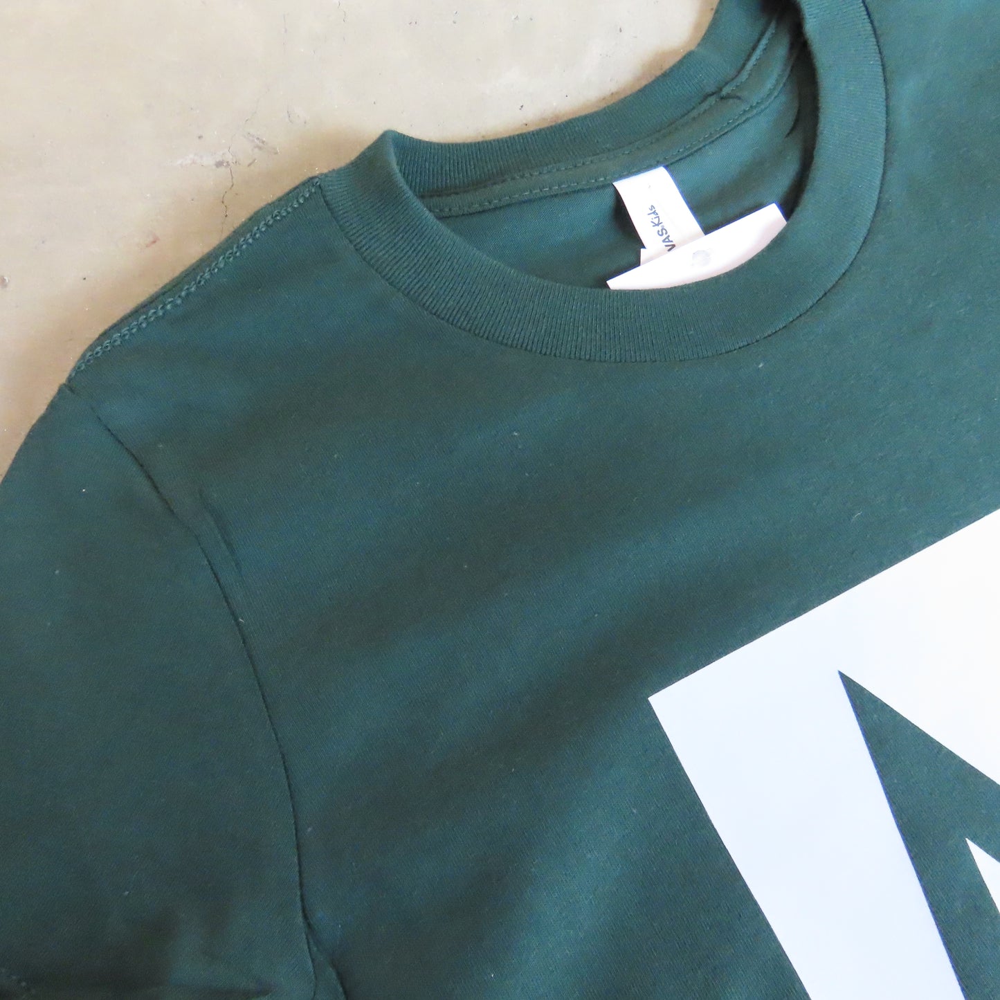 MASS MoCA Kids T-Shirt: Forest Green with Logo
