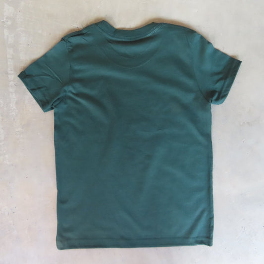 MASS MoCA Kids T-Shirt: Forest Green with Logo
