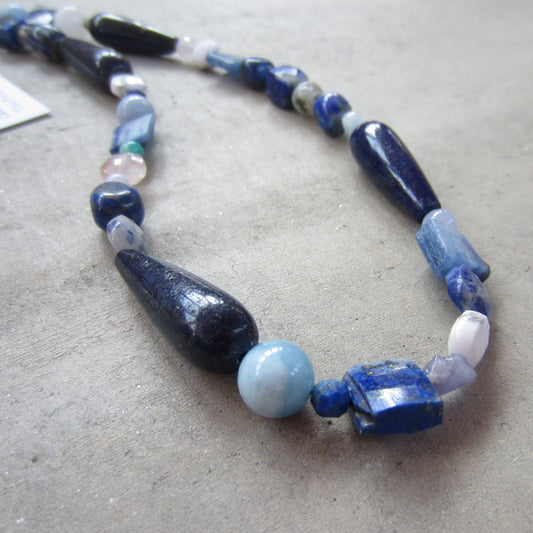 Multi Stone Crystal Collection Necklace for Inner Power and Stamina