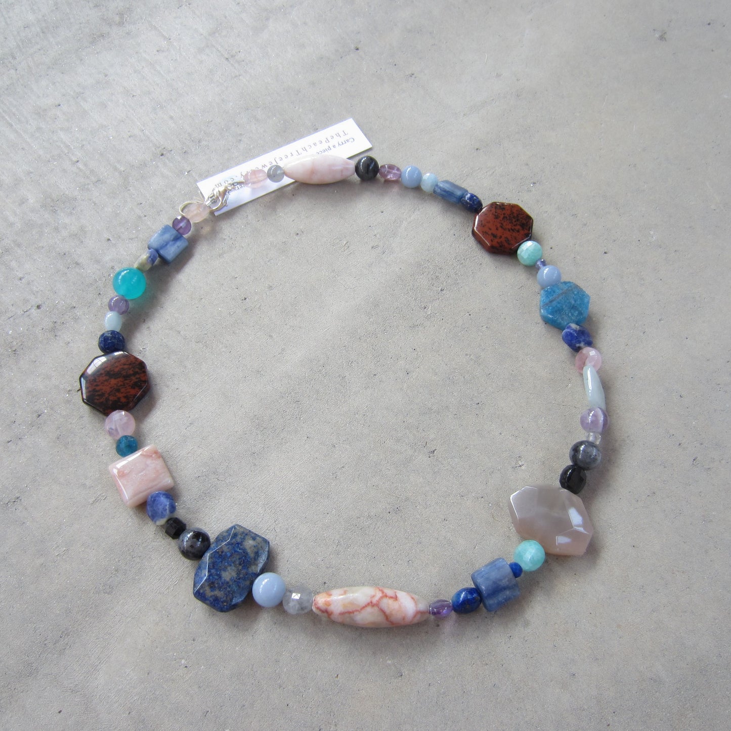 Multi Stone Crystal Collection Necklace for Focus and Drive