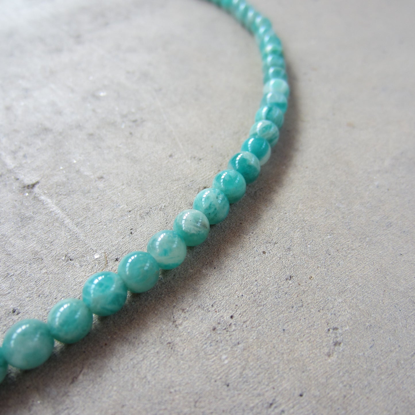 Tiny Stone Amazonite Necklace for Soothing Energy
