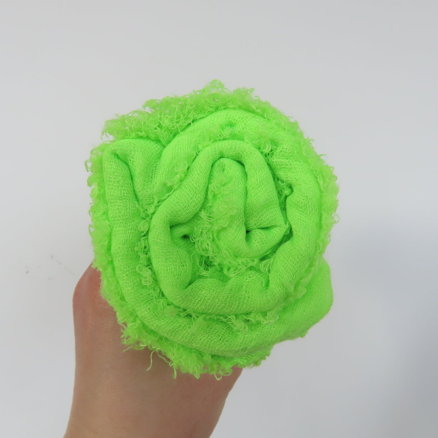 Cotton & Bamboo Gauze Shawl: Neon Yellow