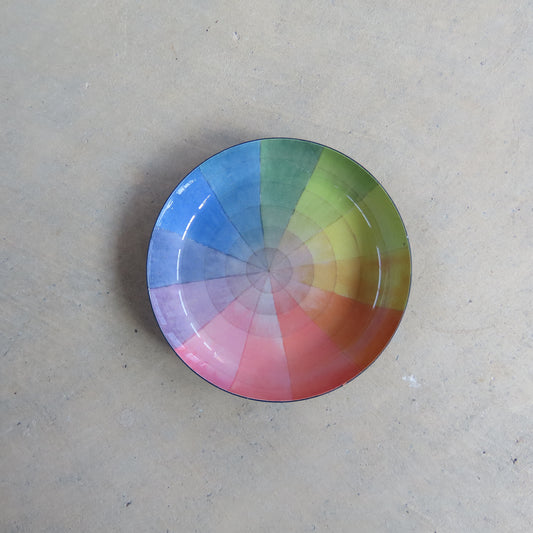 Enamel Trinket Dish: Vintage Color Wheel