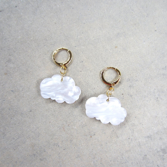 Mini Cloud Acrylic Earrings