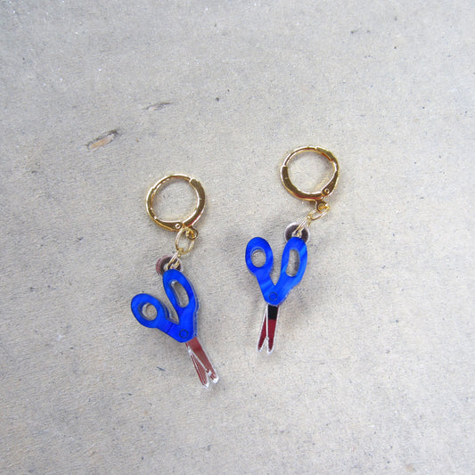 Mini Scissors Acrylic Earrings