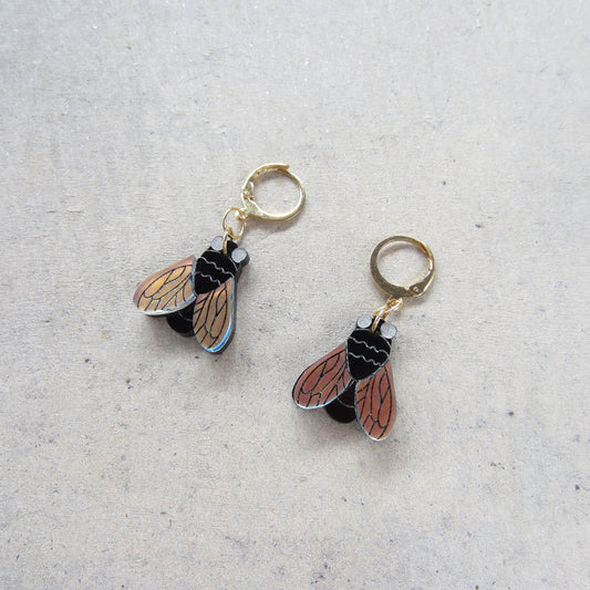 Just the Fly Acrylic Earrings