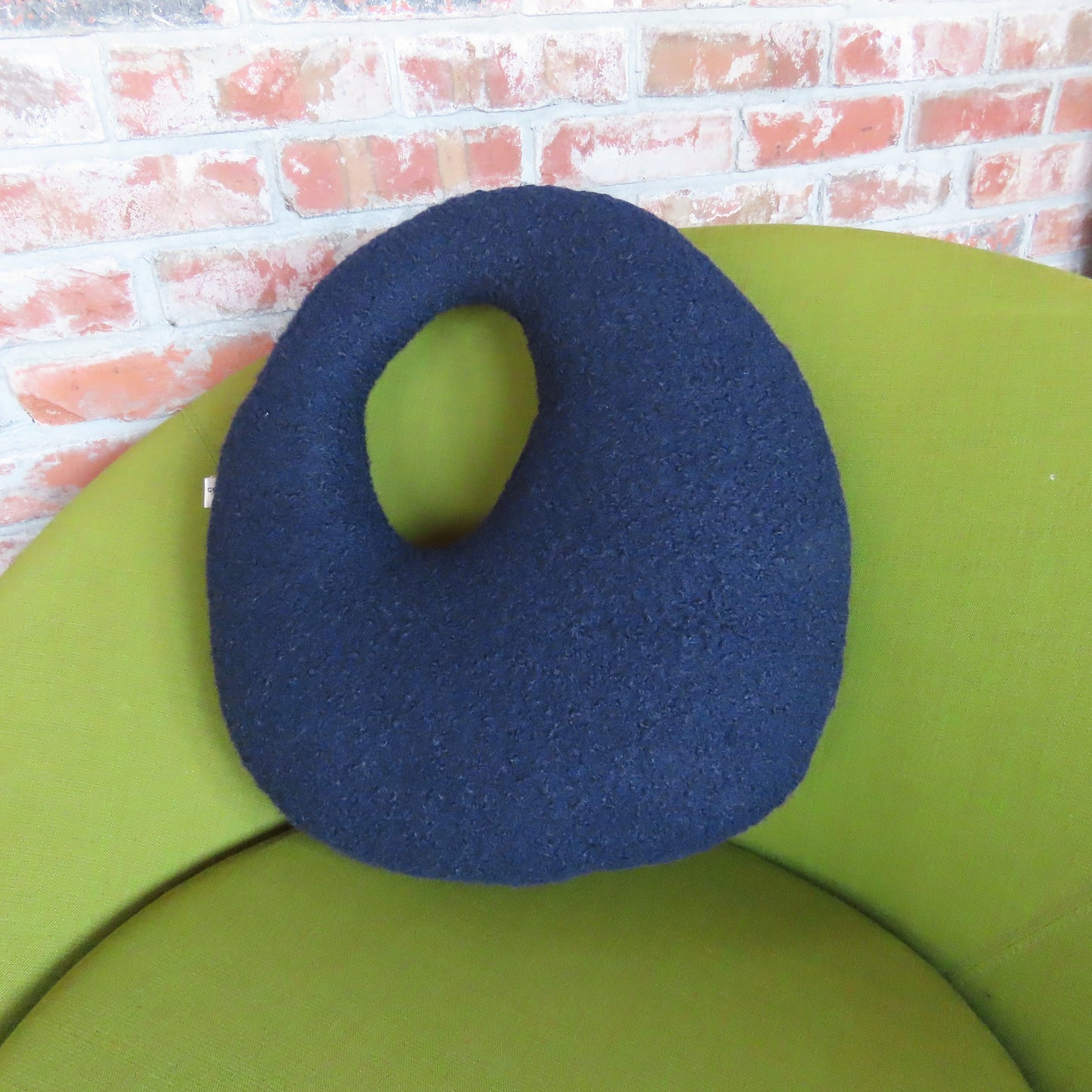 Amorphous Decorative Cushion: Navy Blue