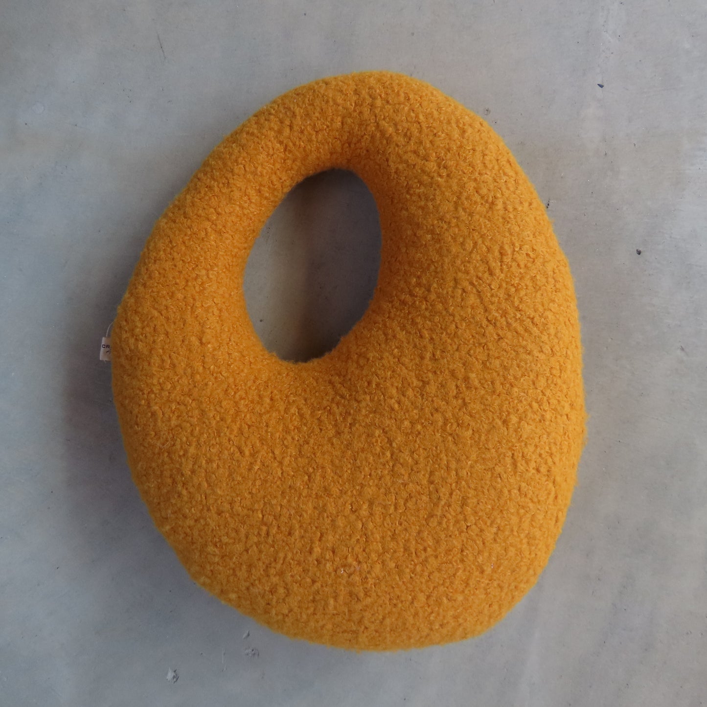 Amorphous Decorative Cushion: Mustard