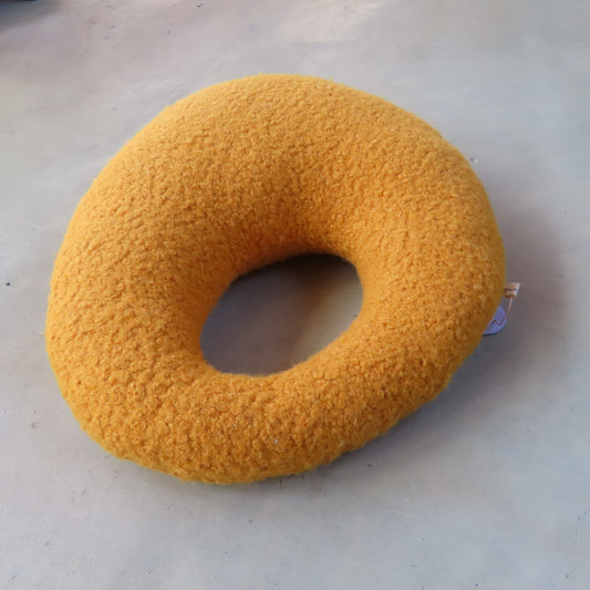 Amorphous Decorative Cushion: Mustard