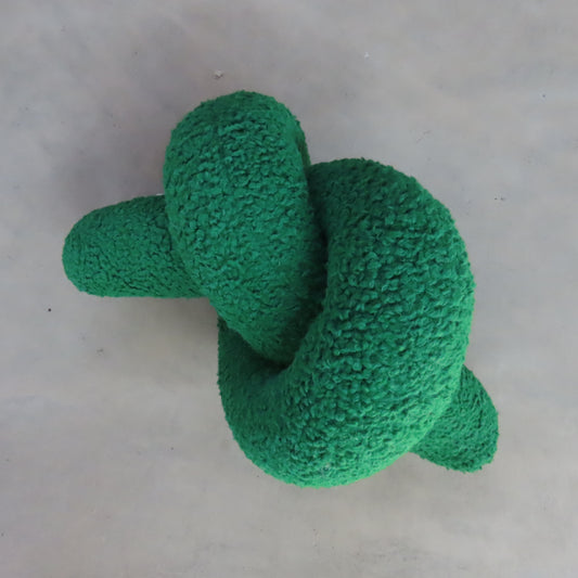 Knot Decorative Cushion: Emerald Green