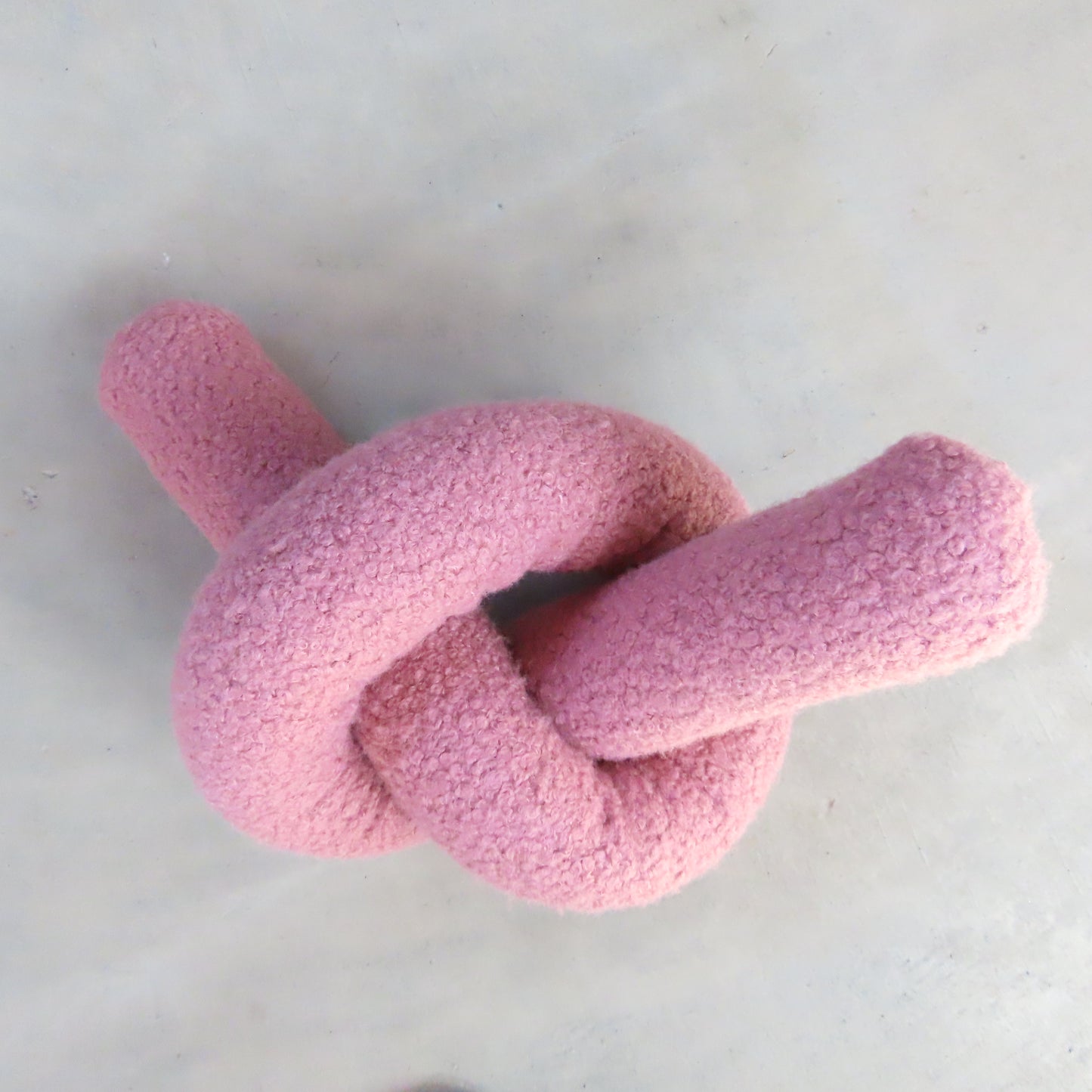 Knot Decorative Cushion: Ash Pink