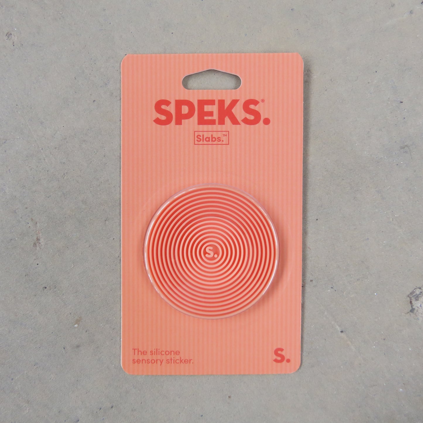Slabs Silicone Sticker: Circle Groove Orange