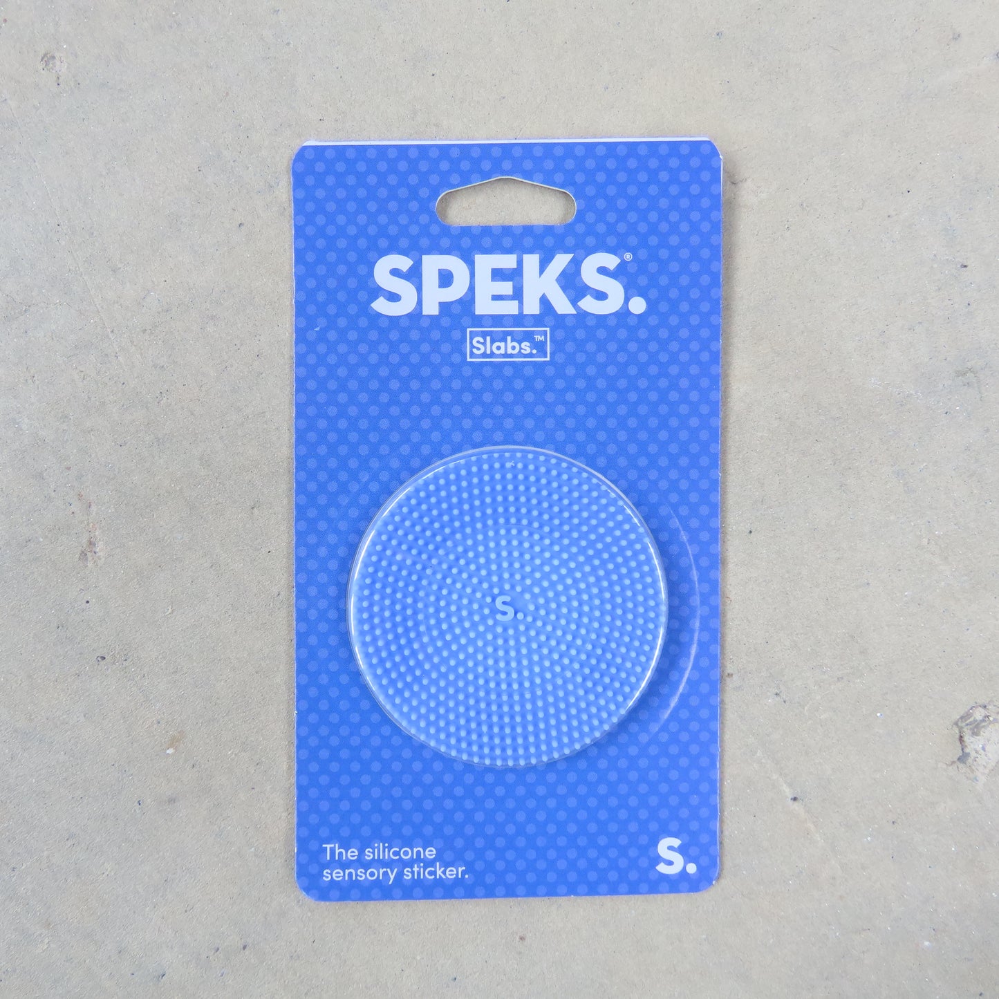 Slabs Silicone Sticker: Circle Static Blue