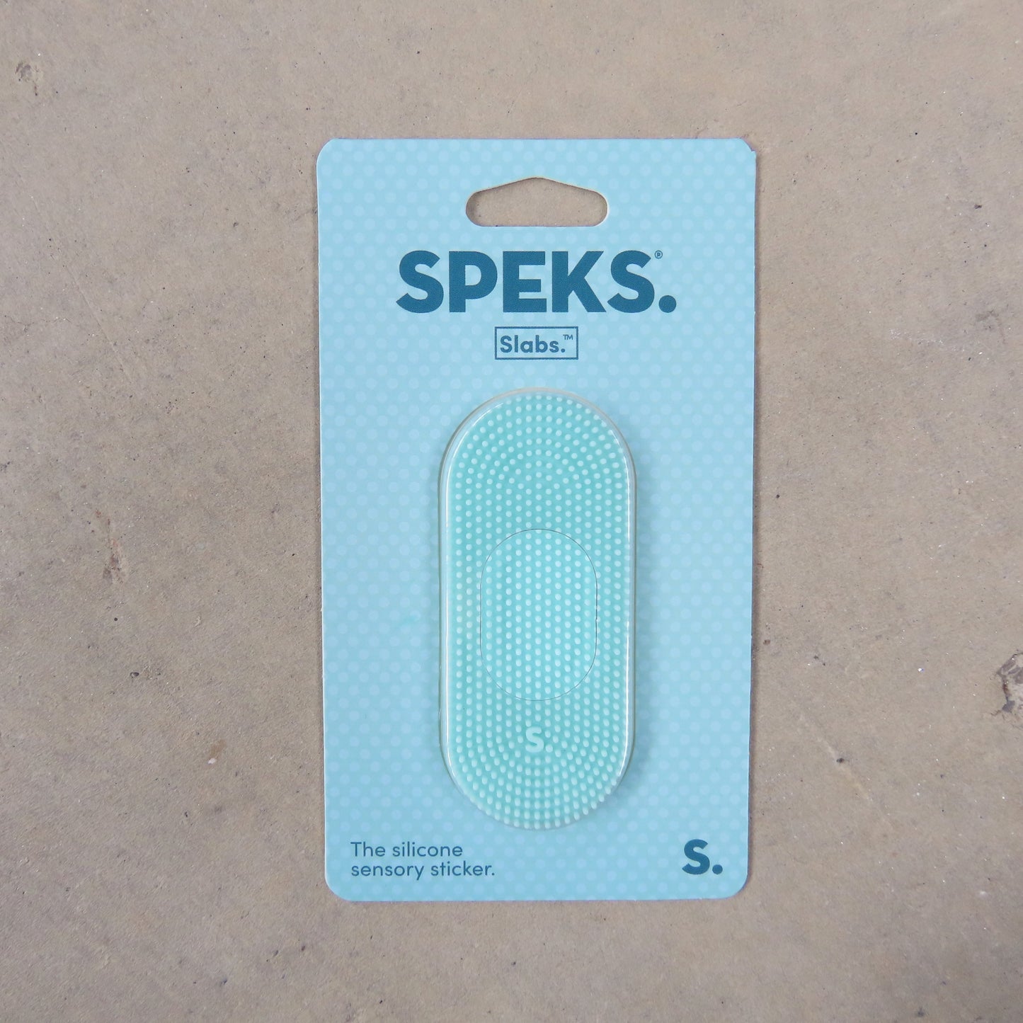 Slabs Silicone Sticker: Tab Static Teal