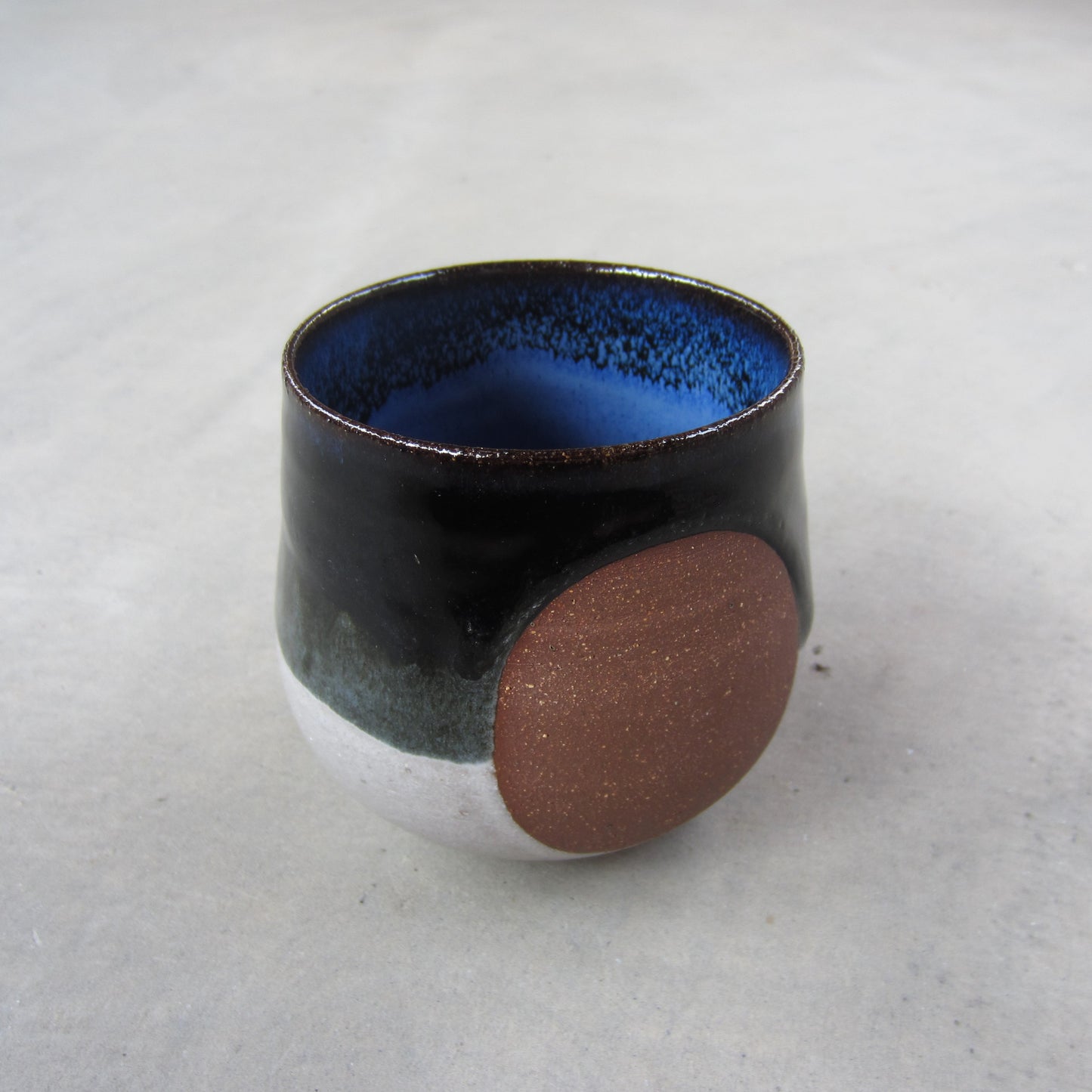 Medium Handmade Ceramic Tumbler: Full Moon Glaze