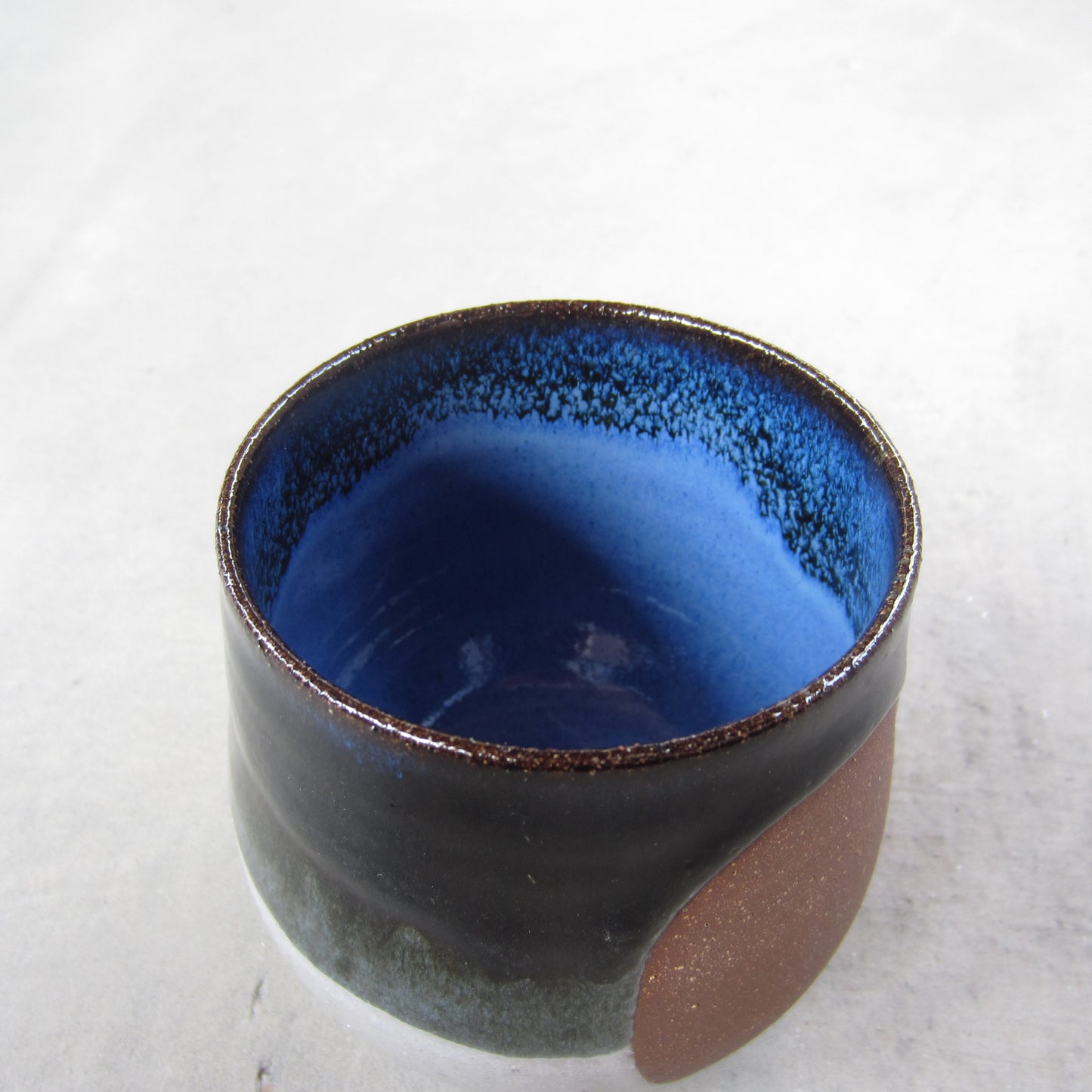 Medium Handmade Ceramic Tumbler: Full Moon Glaze