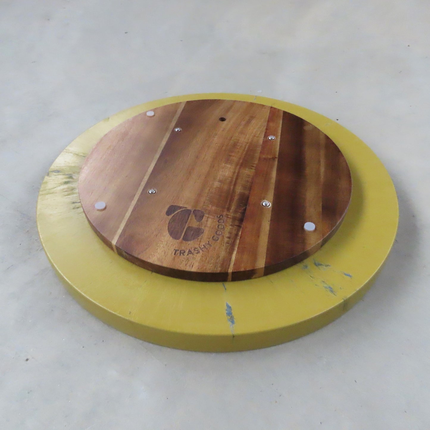 Recycled Denim Serving Tray: Pistachio