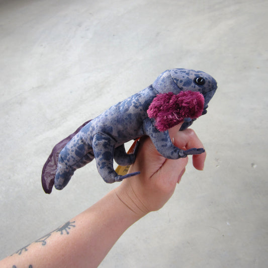Finger Puppet: Black Axolotl