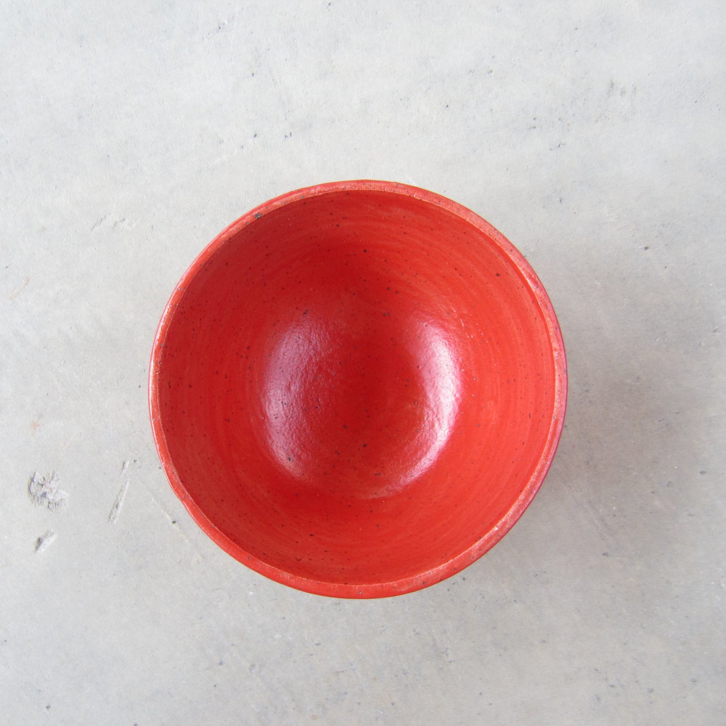 Speckled Stoneware Mini Bowl: Red
