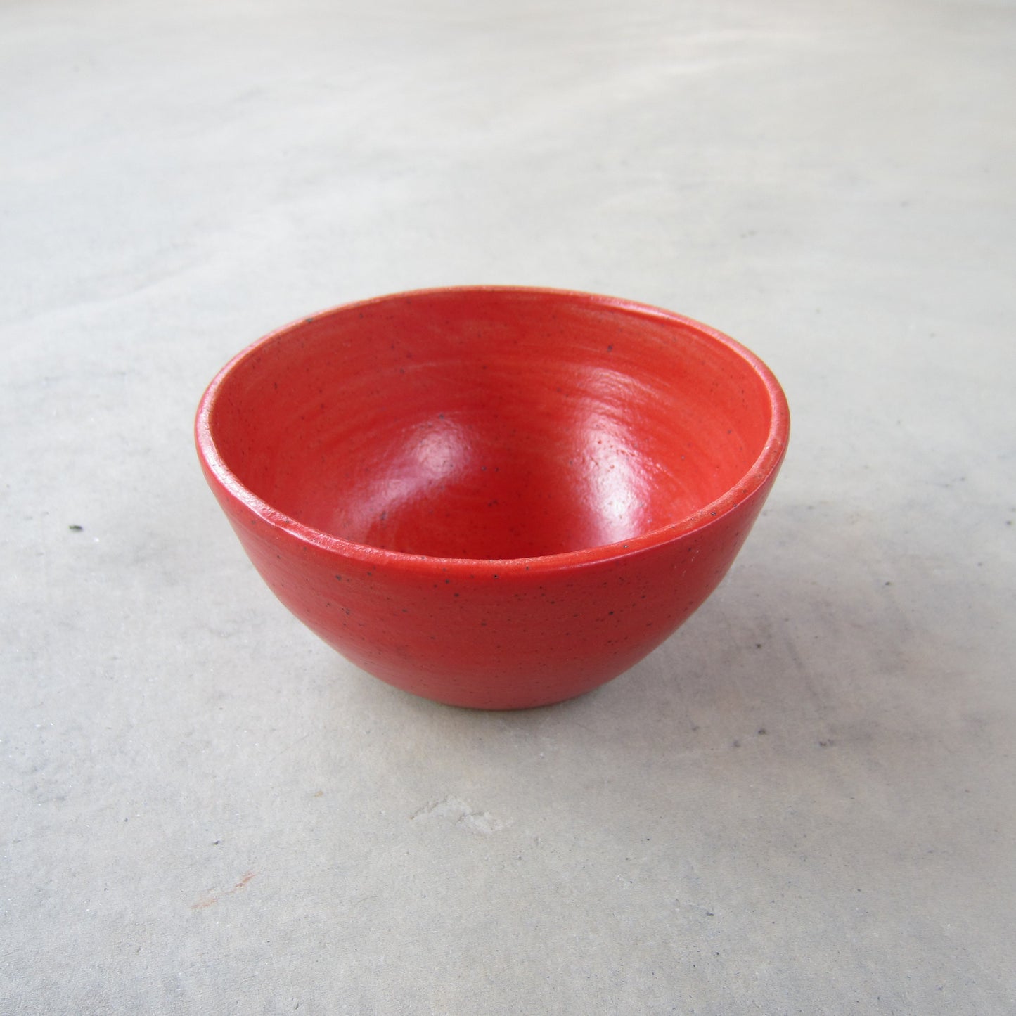 Speckled Stoneware Mini Bowl: Red