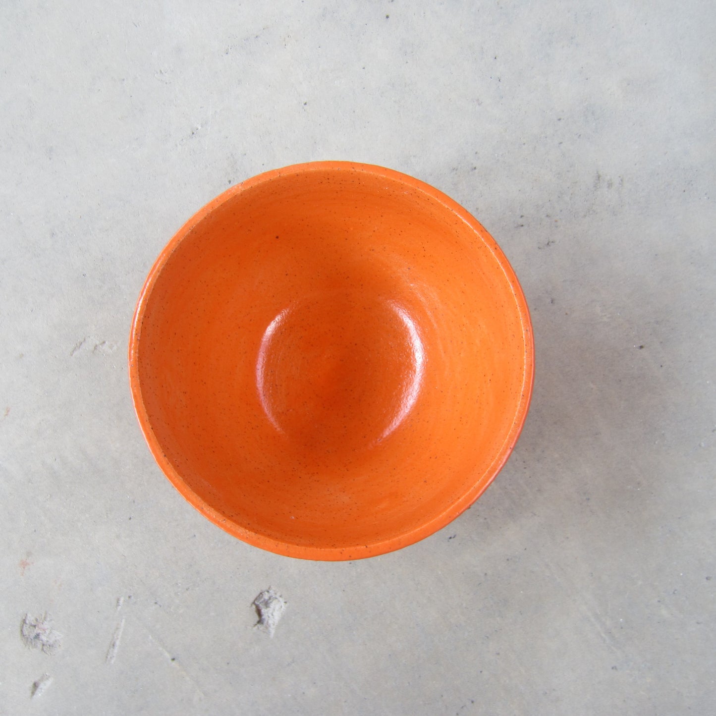 Speckled Stoneware Mini Bowl: Orange