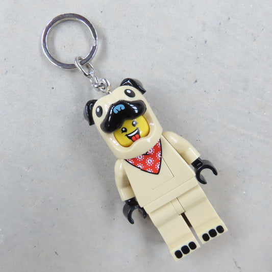 LEGO Minifigures Keychain Light: Pug Costume Person