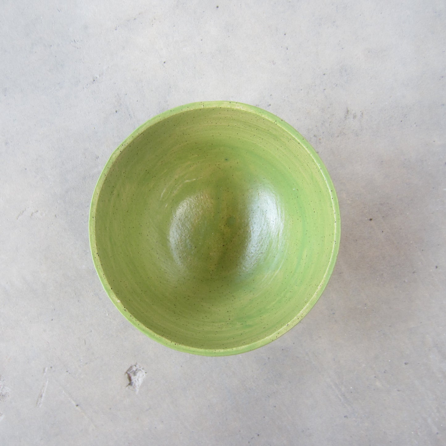 Speckled Stoneware Mini Bowl: Avocado Green