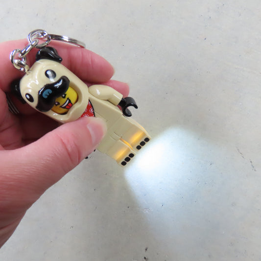 LEGO Minifigures Keychain Light: Pug Costume Person