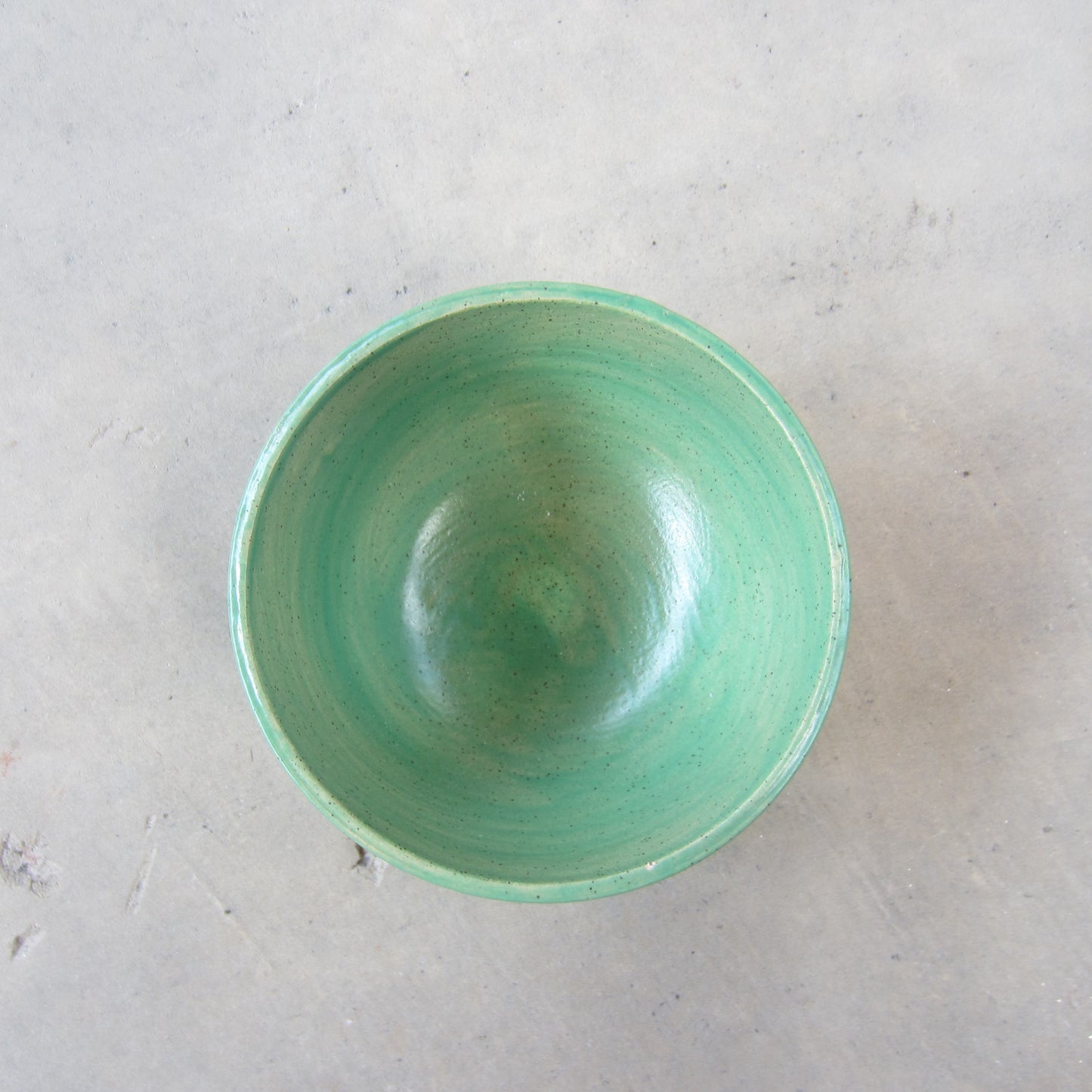 Speckled Stoneware Mini Bowl: Green