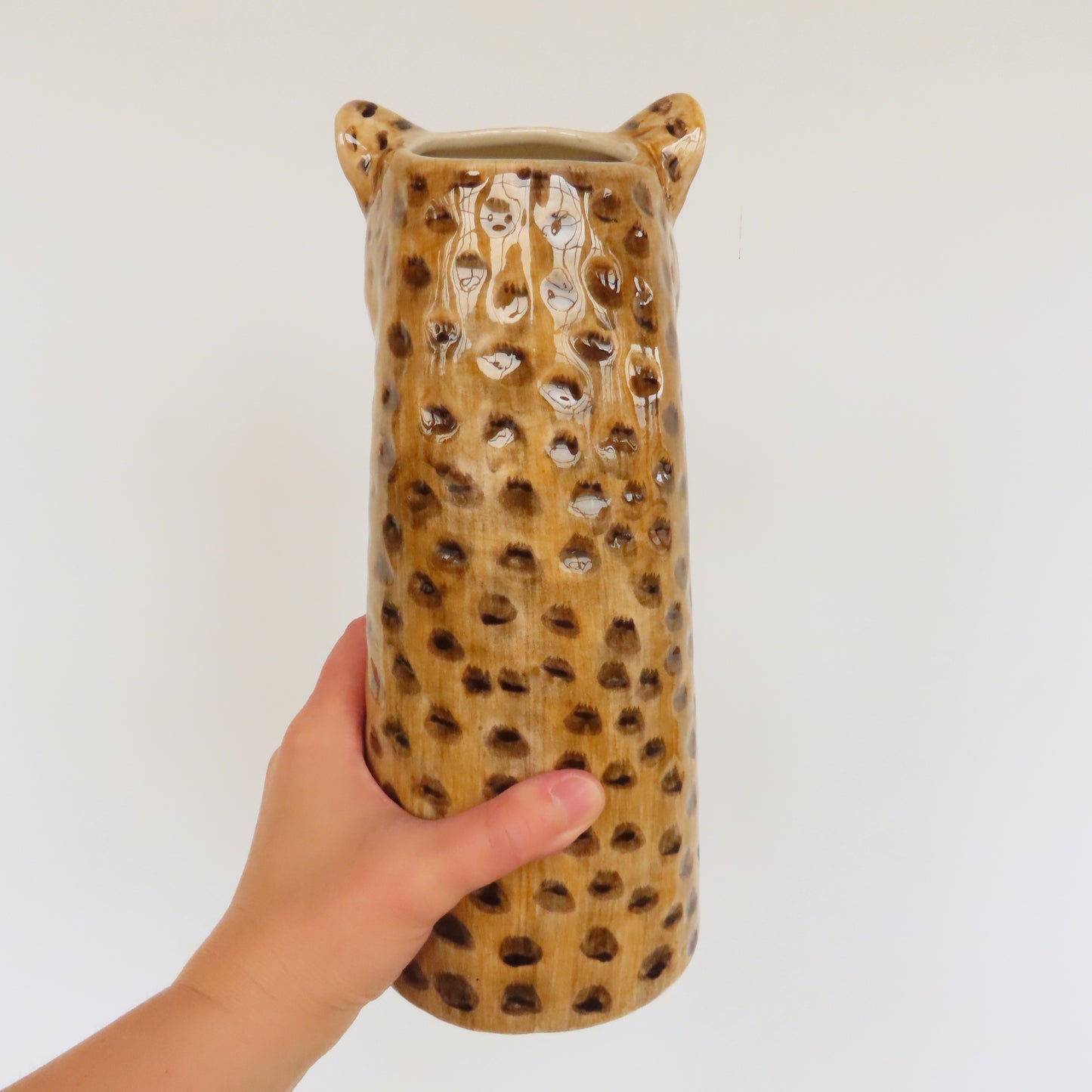Flower Vase: Leopard