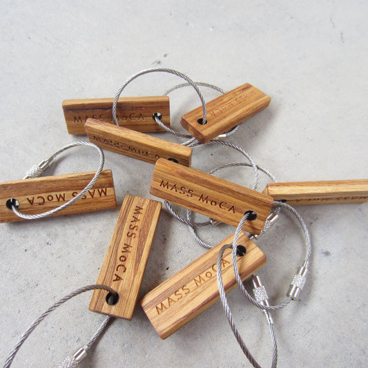 MASS MoCA Recycled Chopsticks Keychain