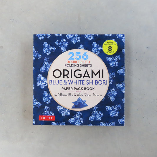 Origami Paper Pack: Blue and White Shibori