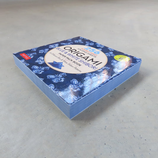 Origami Paper Pack: Blue and White Shibori