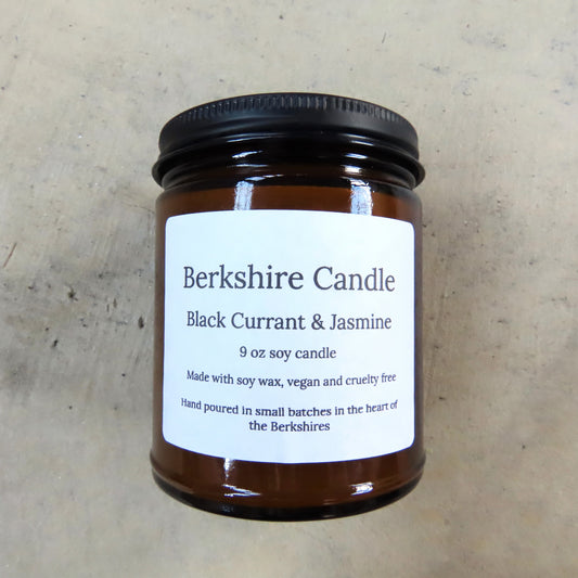 Natural Soy Candle: Black Currant & Jasmine