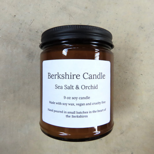 Natural Soy Candle: Sea Salt & Orchid