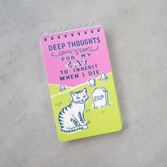 Spiral Notebook: Deep Thoughts