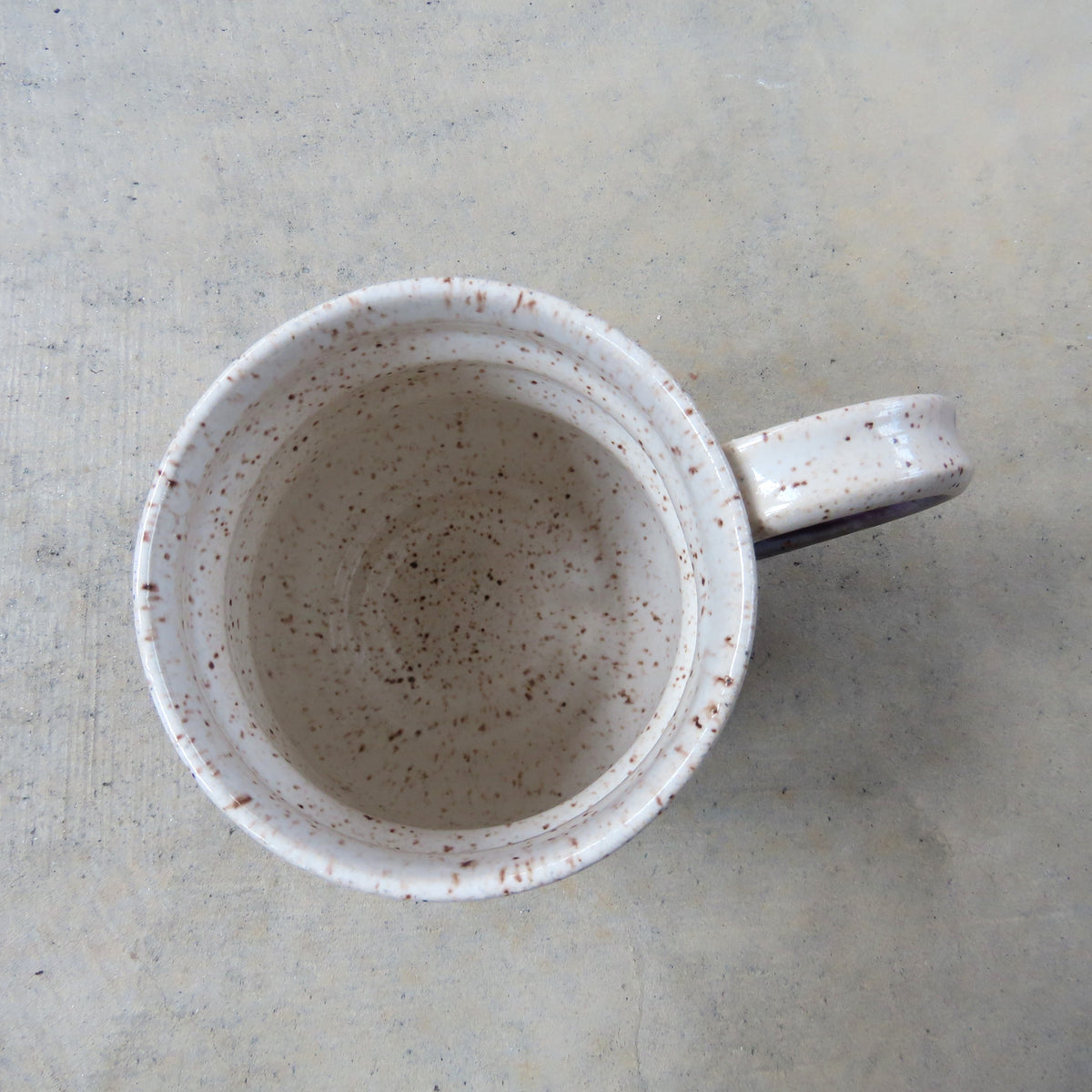 Large Handmade Ceramic Mug: Plum Ocean Surf