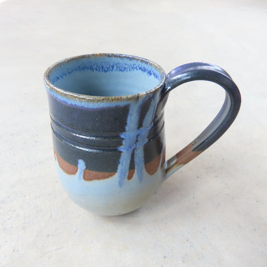 Large Handmade Ceramic Mug: Smokey Plum