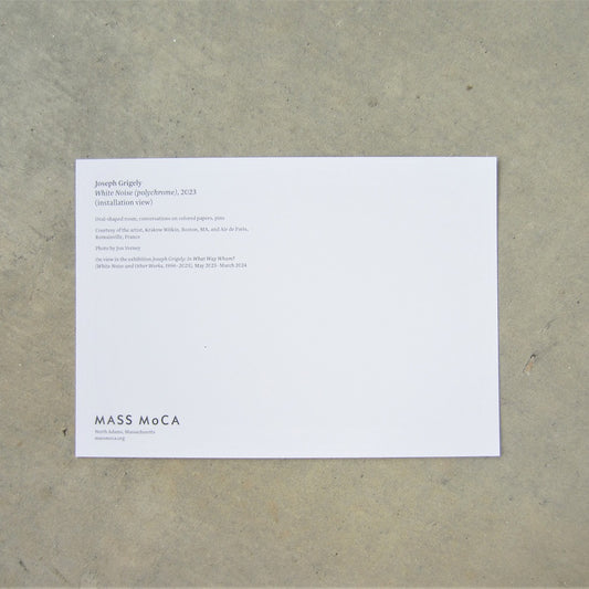 Postcard: Joseph Grigely - White Noise