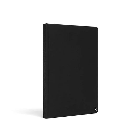 Stone Paper Notebook: A5 Grid Hardcover - Black