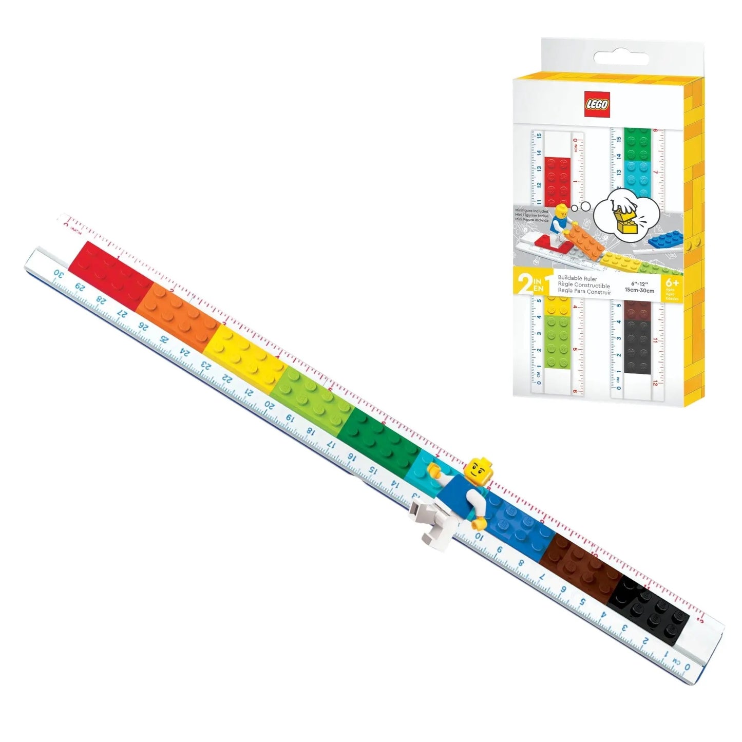 LEGO Buildable Ruler with Minifigure