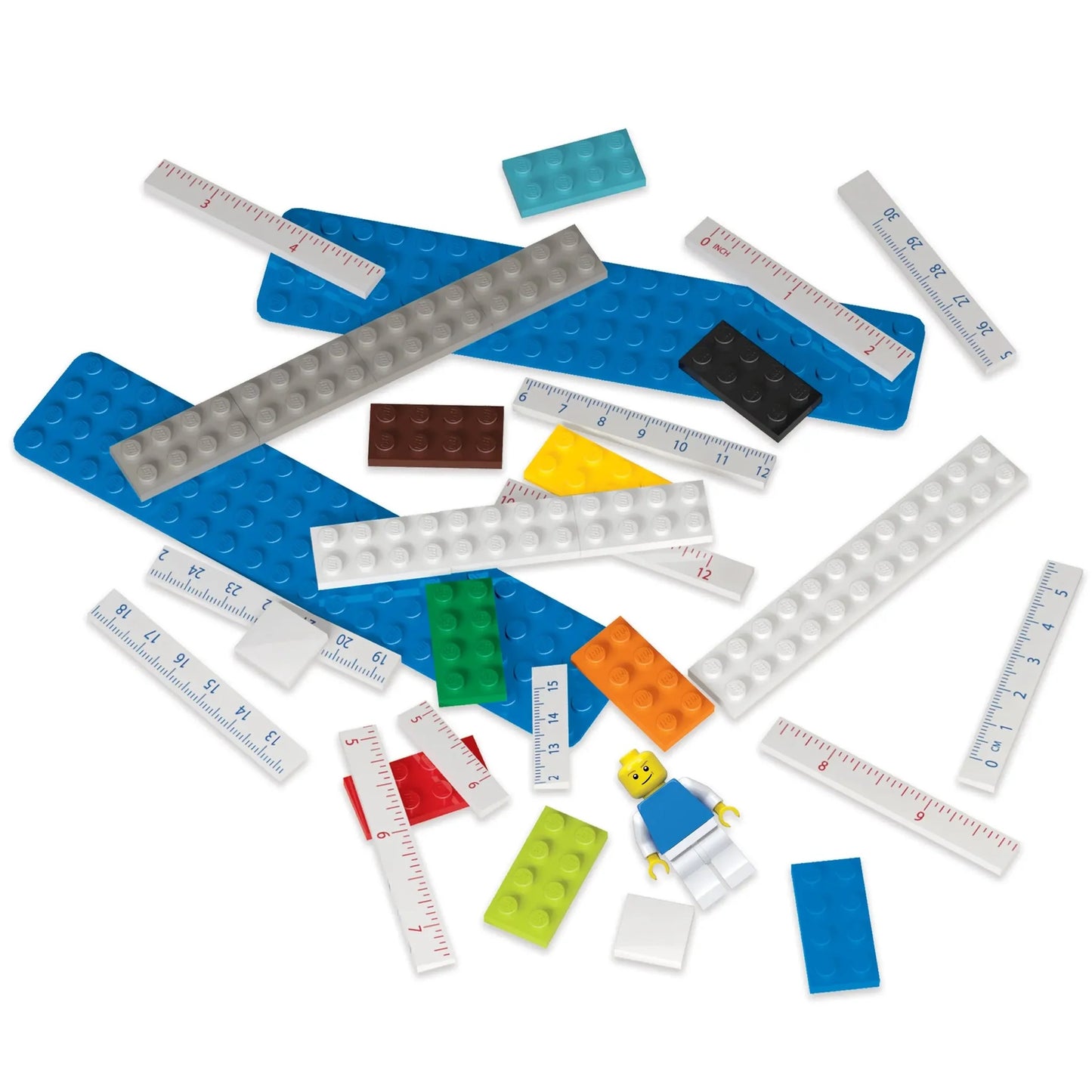 LEGO Buildable Ruler with Minifigure