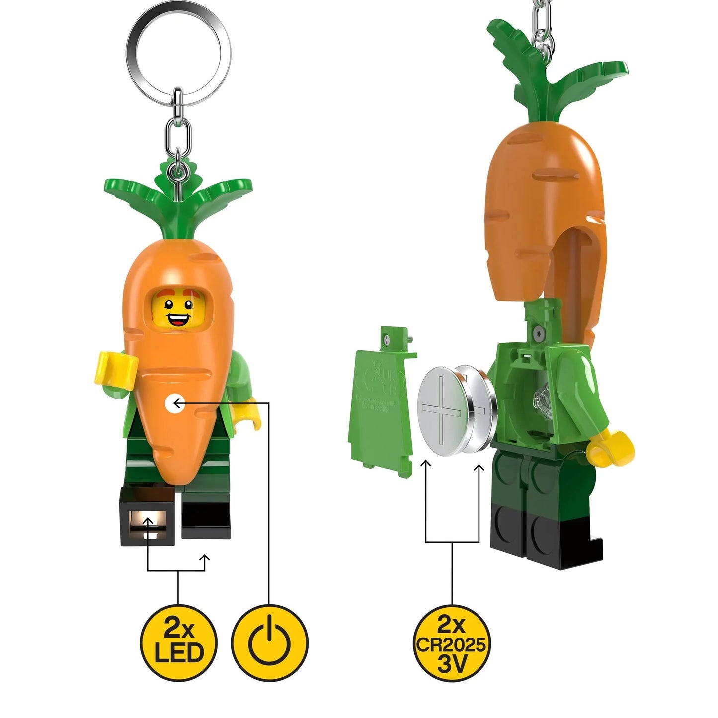 LEGO Minifigures Keychain Light: Carrot Character